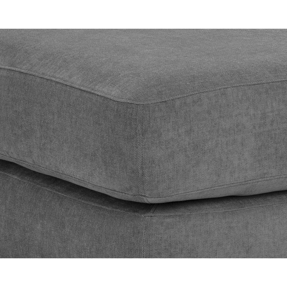 Harmony 16.5 inch Danny Dark Grey Modular Ottoman